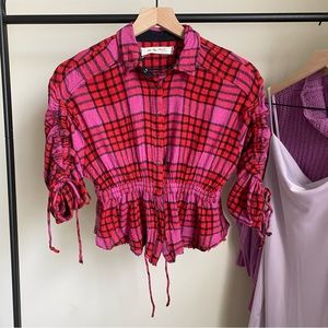 Free‎ People ‘Pacific Dawn’ Plaid Top
